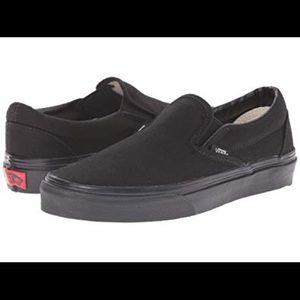 NEW UNOPENED Black slip on vans women’s 8.5